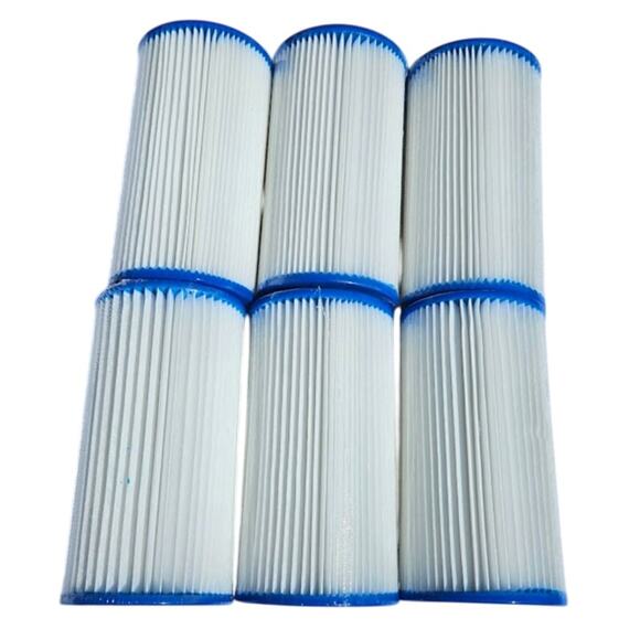 6-pack Universal Replacement Filter Cartridges 8" for Above Ground Swimming Pool - Picture 2 of 4